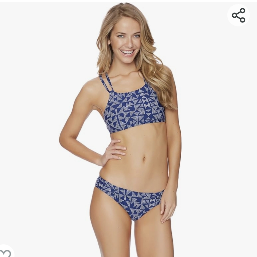 NWT Splendid Deckhouse Geo Bikini Set/Swimsuit Sz Small  Reversible Bottom